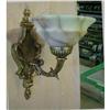 Image 1 : A pair of alabaster and bronze sconces #1582325