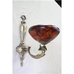 A pair of alabaster and bronze sconces #1582332