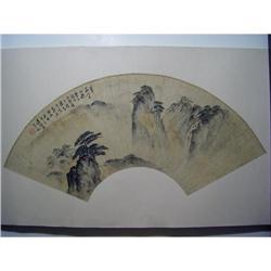 fine Chinese Fan Painting #1582359