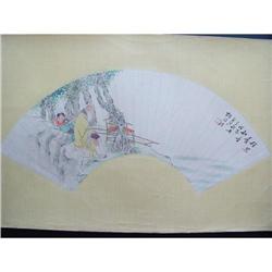 fine Chinese Fan Painting #1582363
