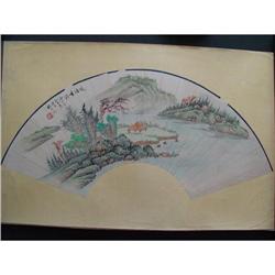 fine Chinese Fan Painting #1582369