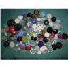 Image 1 : 98  different vintage glass buttons #1582440