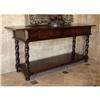 Image 1 : BARLEY TWIST JACOBEAN 2 DR CONSOLE SOFA TABLE #1592466