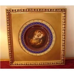 19TH CENTURY FRAMED ROYAL VIENNA CHARGER  #1601306