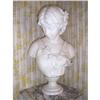 Image 1 : CARRARA MARBLE GIRL SCULPTURE SIGNED MUSEUM #1601630