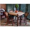 ANTIQUE RUSTIC RENAISSANCE TABLE W/ 4 CHAIR S  #1601915