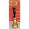 Image 1 : 19C Dore BRONZE 5 Arm Angel Girl CANDELABRA  #1601934