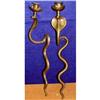 Exceptional Art Deco Bronze Cobra Sconces  #1601940