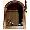 Mahogany  mirror Empire gilded ornaments #1601941