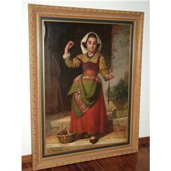 Maid with a Spool of Yarn by  Otto Donner #1601950