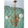 Image 1 : English Gas converted bronze chandelier  3L #1601993