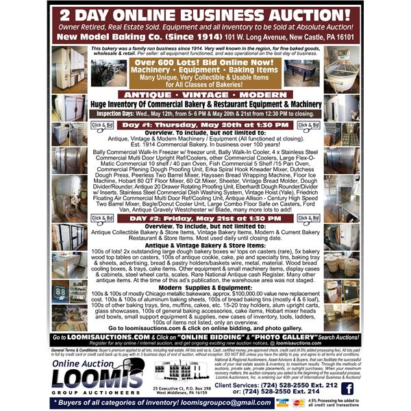 ALL ITEMS WITHOUT BIDS WILL BE RE-OFFERED ON DAY #2