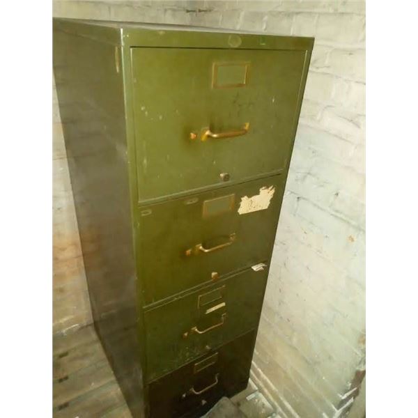 VINTAGE 4 DRAWER MILITARY FILING