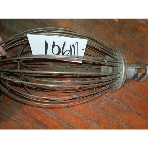 19" X 10" X 10" MIXING WHISK, FITS LOT 106 HOBART MIXER