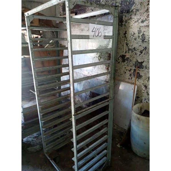 BAKERS SHEET/PAN ROLLING METAL RACK