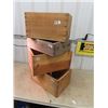 Image 2 : 4 Wooden Crates, No Labels