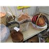 Image 2 : Baskets, Woven One, & Metal - Various Sizes