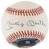 Image 1 : Mickey Mantle Signed Hand-Painted Baseball