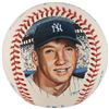 Image 2 : Mickey Mantle Signed Hand-Painted Baseball
