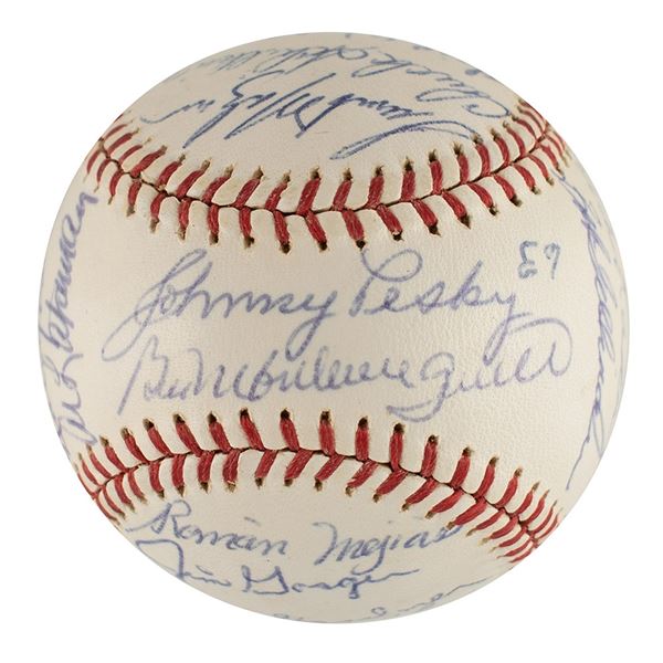 1963 Boston Red Sox Team-Signed Baseball