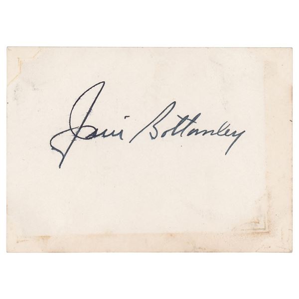 Jim Bottomley Signature