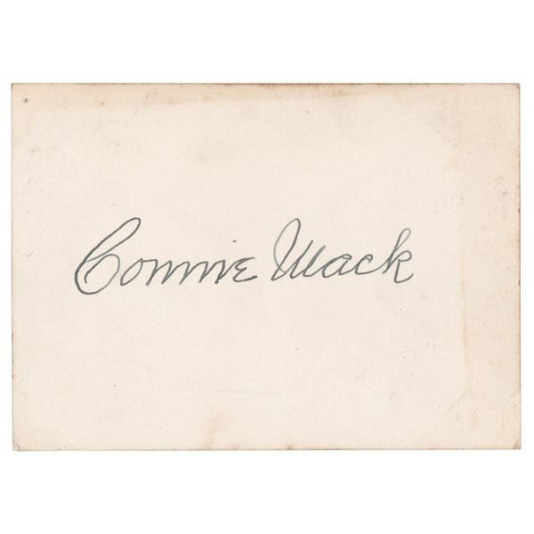 Connie Mack Signature