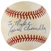 Image 2 : NY Yankees Old-Timers: Chandler, Chapman, and Crosetti (3) Signed Baseballs