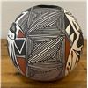 Image 2 : Acoma Seed Pot with Heartland Deer Design and Fine Line Work signed LJ