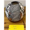 Image 8 : Acoma Seed Pot with Heartland Deer Design and Fine Line Work signed LJ