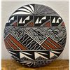 Image 1 : Acoma Disc Shape Seed Pot Signed E Chino