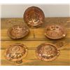 Image 2 : 5 Mexican Copper Ash Trays