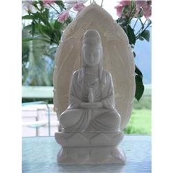 White Marble 3-piece Kwan Yin Alter #1564594