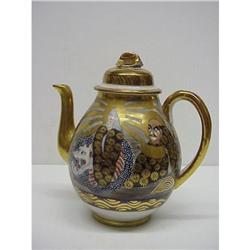 FINEST GOLD GILTED SATSUMA  TEAPOT #1564725