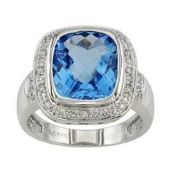 topaz and diamond ring #1564797