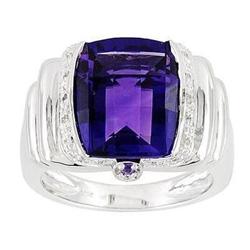 Hugh Amethyst White Gold & Diamond Ring #1564804