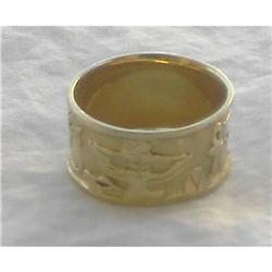 10kt Cigar Yellow Gold Band #1564812