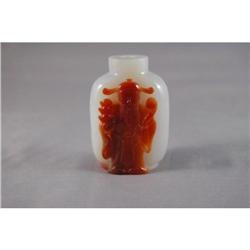 Chinese  carved  white  agate  snuff  bottle #1564854