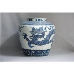 Chinese  blue  and  white  porcelain  dragon #1564858