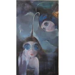 Blue Fairies, 55x32", gallery quality original #1564911