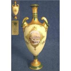 Coalport Art Deco Jewelled Vase. #1564926