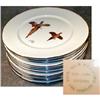Image 1 : L.B. HUNT Game BIRD Plates SET of 12 - CHARGERS#1564940
