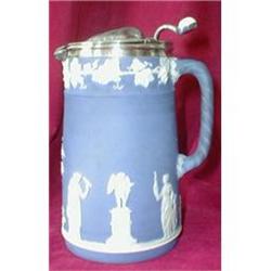 WEDGWOOD Jasperware JUG Sheffield LID -ANTIQUE-#1564954