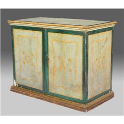 17th c. Italian painted credenza  #1565012