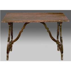 Italian baroque walnut table, circa 1700 #1565015