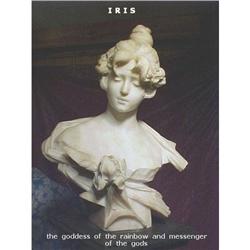 Marble Bust of Goddess Iris Sgn 19C Italian #1565130