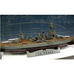 1935 Scale Built U.S.S.Texas Battleship Model #1565136