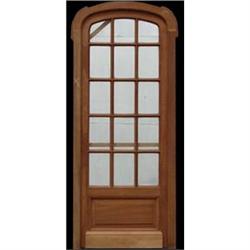 Single french door with beveled glass #1565160