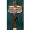 Image 1 : Hand Cut Prism "chandelier" Lamp, Marble base #1565242
