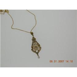 Necklace, victorian filigree victorian #1565246