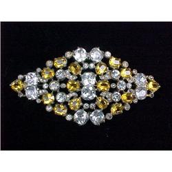 Pin, Eisenberg Original, Clear and Yellow Topaz#1565258